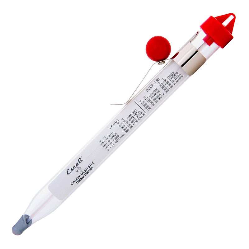 Escali AHC3 NSF Certified Precision Classic Candy/Deep Fry/Confection Glass Thermometer, Red/Clear - Image 4